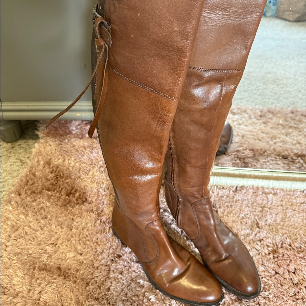 Vintage Brown Over the Knee Boots